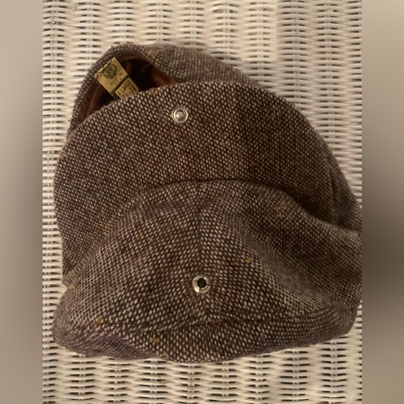 Vintage Brown United Hatters Workers Int’l Union Newsboy Cabbie Flat Ivy Cap - Picture 3 of 5